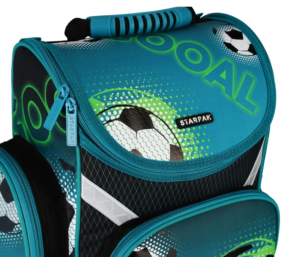 Ergonomiška Starpak mokyklinė kuprinė „Football“ (20L pradinukams)