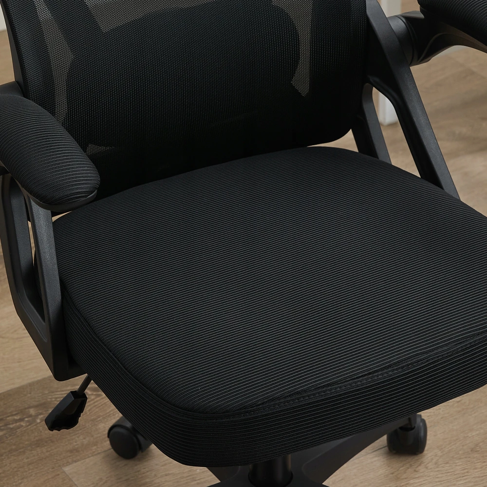 Ergonomiška tinklinė stalo kėdė, reguliuojama juosmens ir galvos atrama, aukštas atlošas, namų biuras