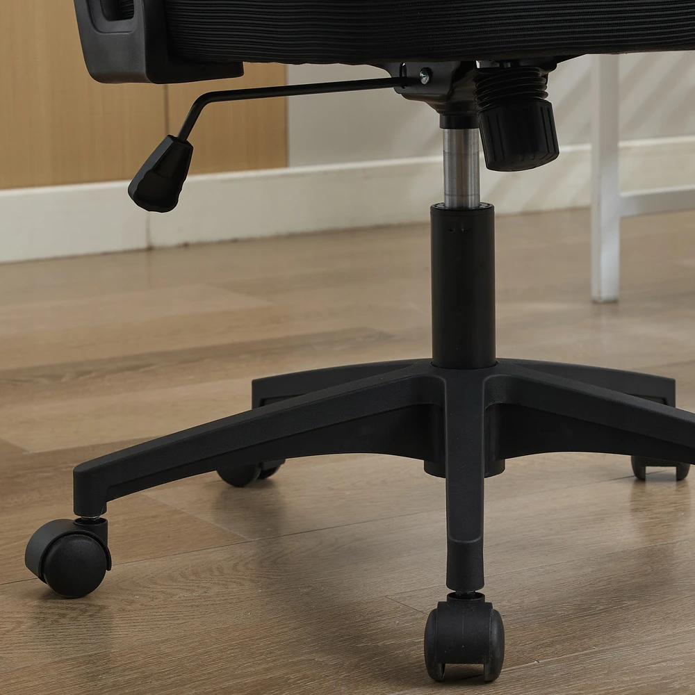 Ergonomiška tinklinė stalo kėdė, reguliuojama juosmens ir galvos atrama, aukštas atlošas, namų biuras