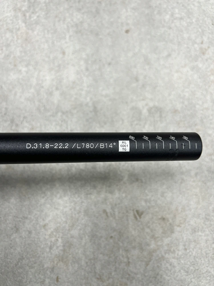 Ergotec M-Bar M dviračio vairas 31.8x700mm