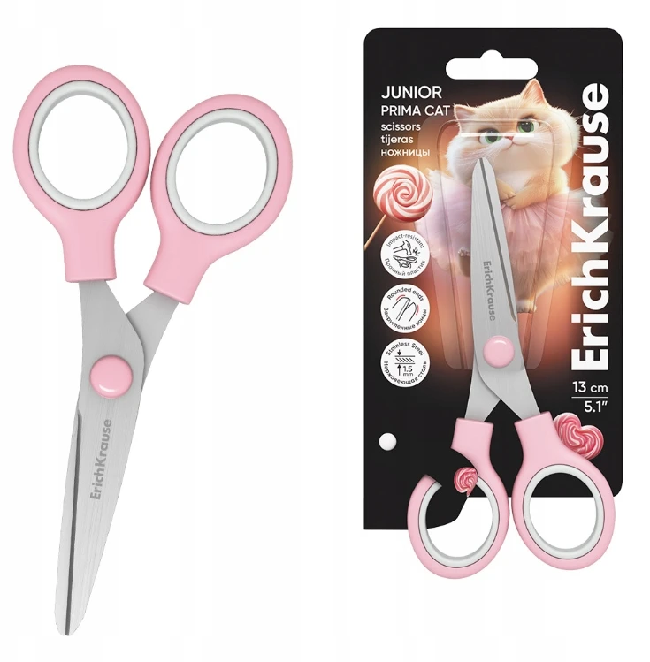 Erichkrause Erich Krause žirklės, Junior Prima Cat, 13 cm, 65 000