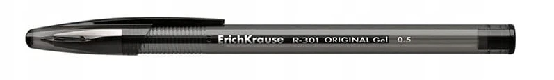 Gelinis rašiklis R-301 ORIGINAL, ErichKrause, 0.5 mm, juodos sp.