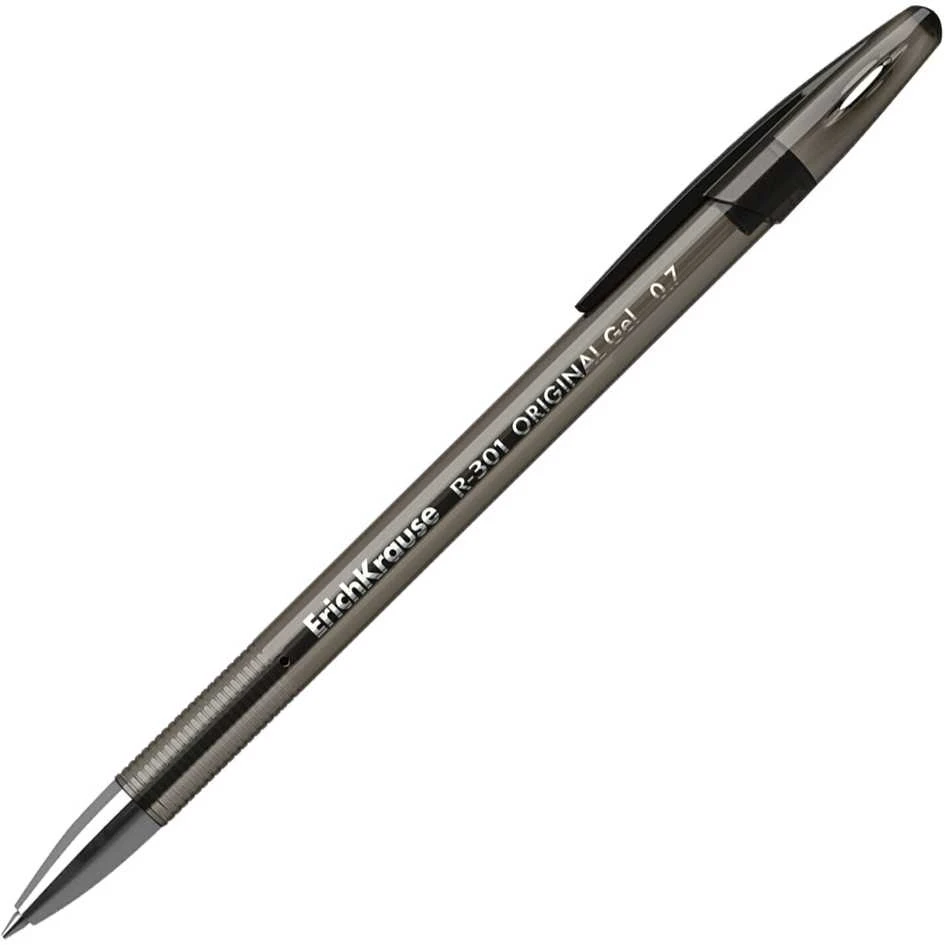 Gelinis rašiklis R-301 ORIGINAL, ErichKrause, 0.5 mm, juodos sp.