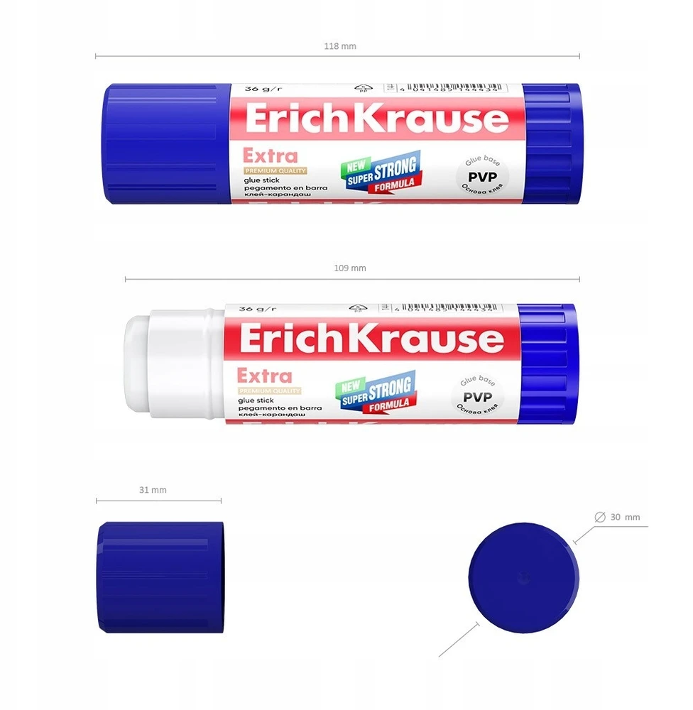 Klijų pieštukas EXTRA, ErichKrause, 36 g