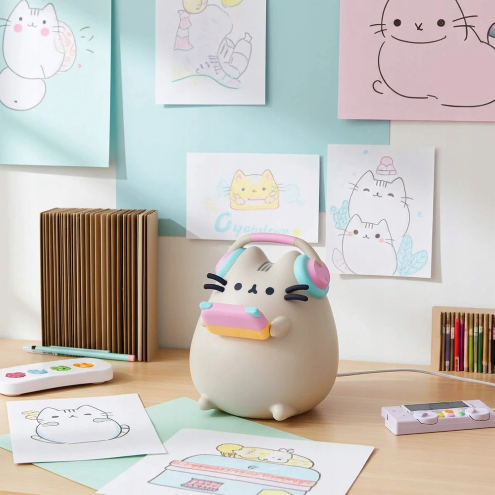 Erik Naktinė lempa PUSHEEN vaikams LED zasilanie USB bateryjne smėlio sp.