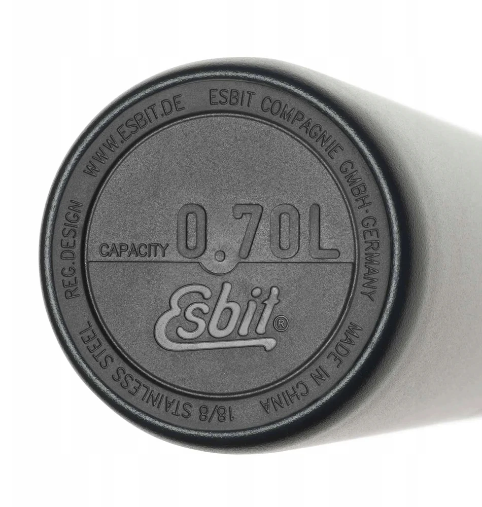 Esbit Majoris 0,7l - termosinė gertuvė su plačiu kakliuku, juoda