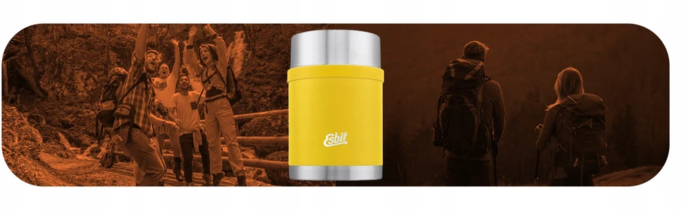 "Esbit" maisto ąsotis "Sculptor" termosas 0,75 l geltonos spalvos