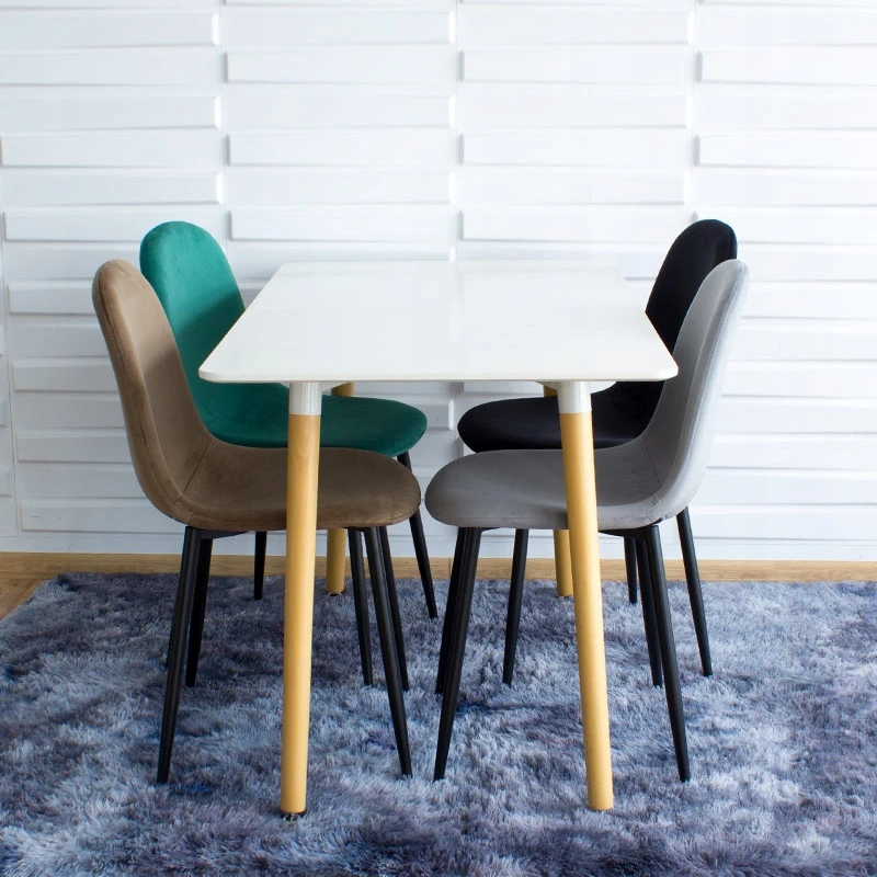 Escal Ruda minkšta veliūrinė kėdė SVETAINES tualetinis staliukas biuras LOFT boho YV-04
