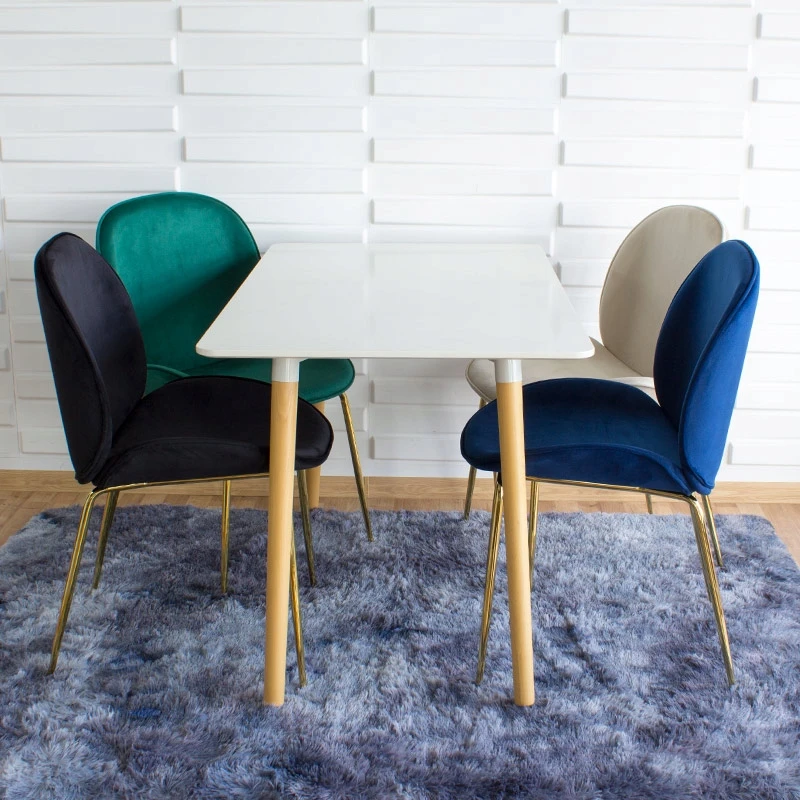 Escal Žalia kėdė svetainei ir valgomajam GLAMOUR, elegantiškos auksinės kojos 020V-GR