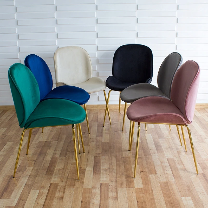 Escal Žalia kėdė svetainei ir valgomajam GLAMOUR, elegantiškos auksinės kojos 020V-GR