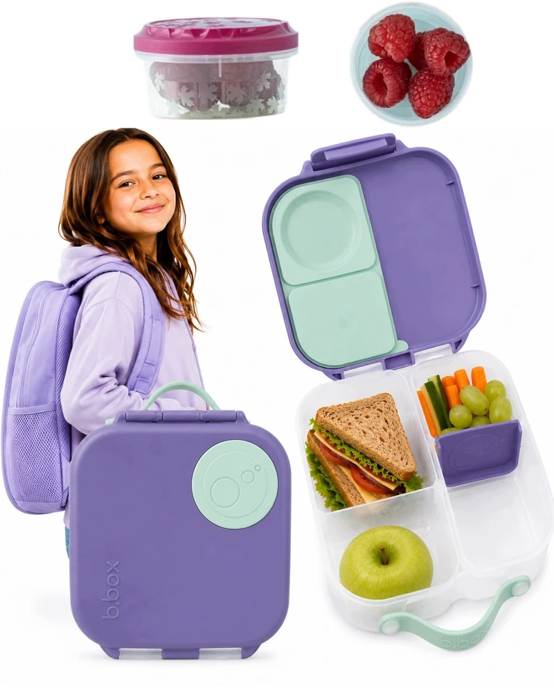 Eskot B.BOX Mini Lunchbox LILAC POP 1000ml śniadaniówka bbox + indas 75 ml