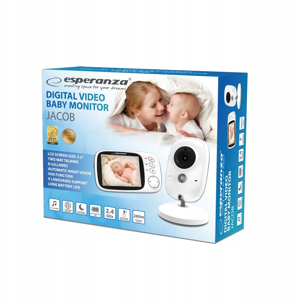 Mobili auklė Esperanza LCD 3.2'' Jacob