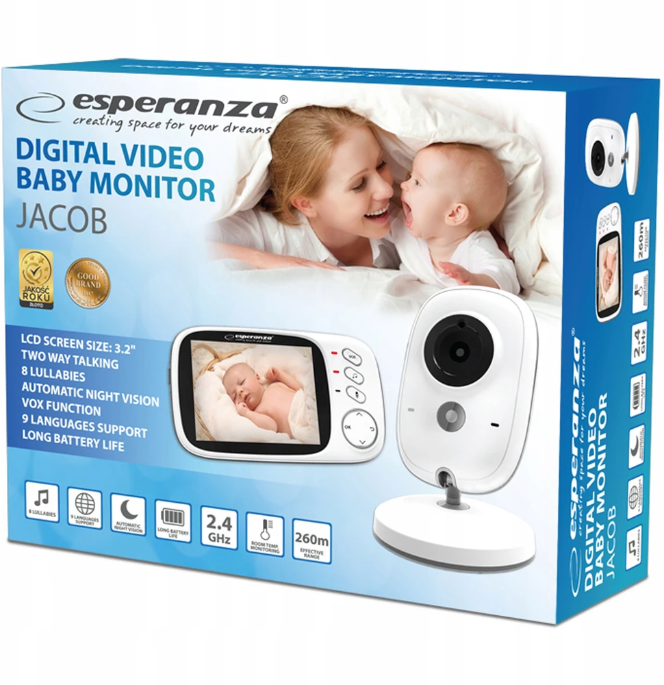 Mobili auklė Esperanza LCD 3.2'' Jacob