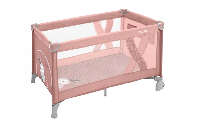 Baby Design Espiro łóżeczko turystyczne Simple 08 pink Kojec