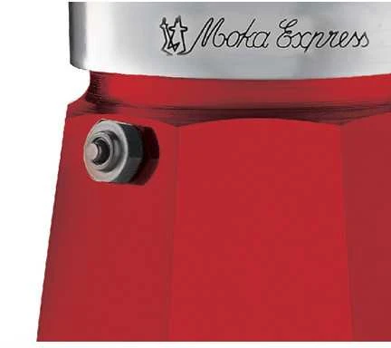 Bialetti Moka Express Moka kavinukas Raudona