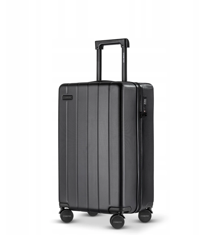 Eternitive Eternititive JOY Cabin Suitcase 54 cm kilimėlis. ABS TSA lock 360° ratai Juodi