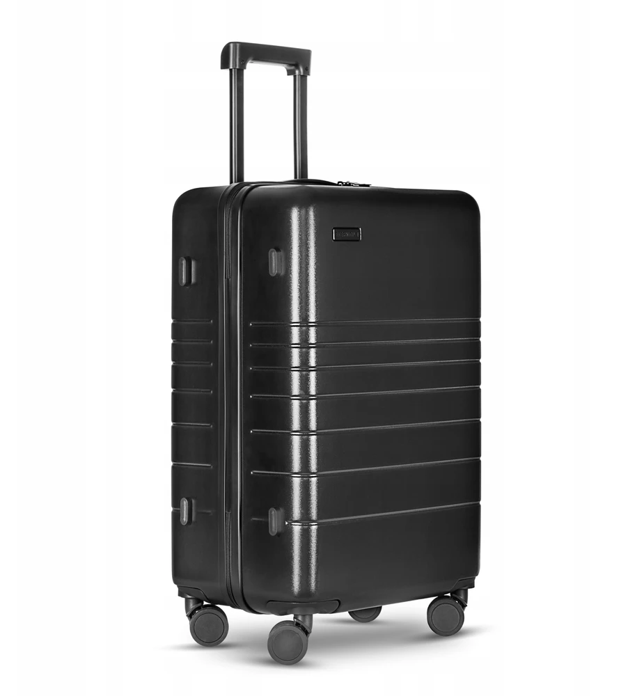 Eternitive Eternity E1 didelis kelioninis lagaminas L 96l ABS TSA 360° ratai Juodos spalvos