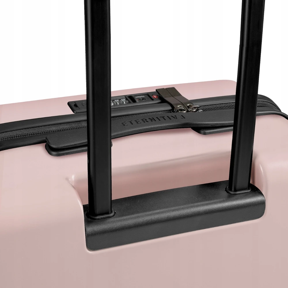 Eternitive Eternity E3 Cabin Lagaminas ABS + Polikarbonato USB prievadas 360° Ratai rožiniai