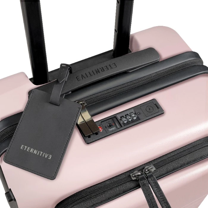 Eternitive Eternity E3 Cabin Lagaminas ABS + Polikarbonato USB prievadas 360° Ratai rožiniai