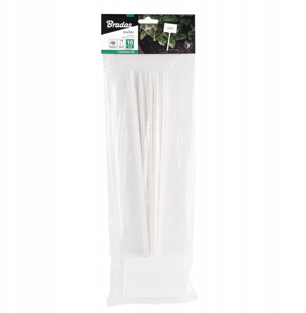 Etikečių lentelė augalų žymekliui BALTA 33x9 TYE3390WH/10B