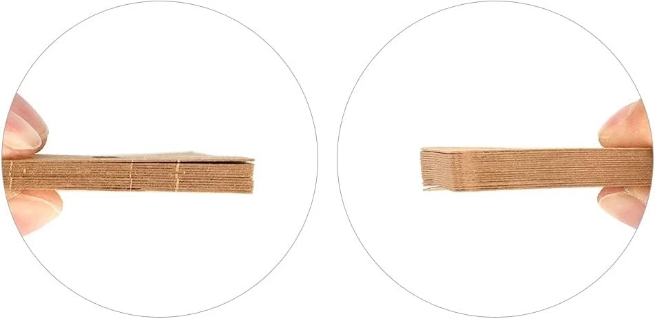 ETIKETĖS 100 Vnt. 7X4CM RUDO KRAFTPOPIERIAUS pakabinimo etiketė