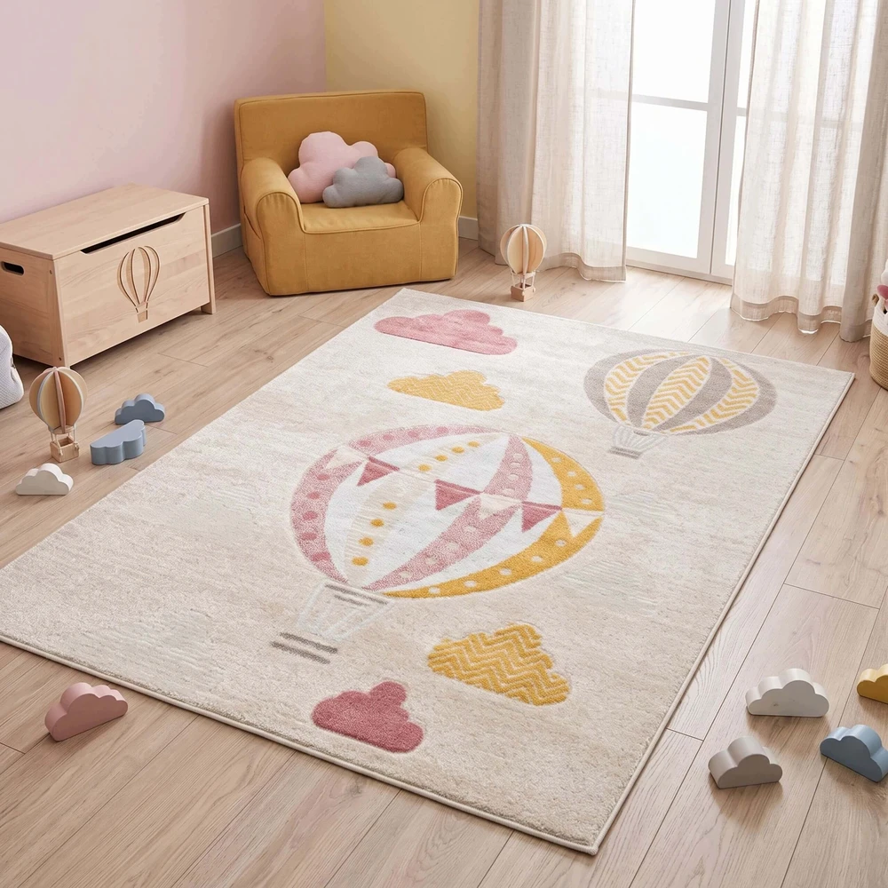 Eureka Home DYWAN DZIECIĘCY 120X170 CM BALONY DO POKOJU DZIECKA DZIECIĘCEGO GRUBY 3D