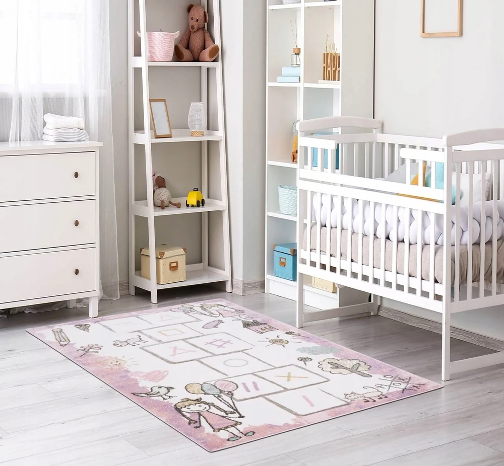 Eureka Home DYWAN DZIECIĘCY DLA DZIEWCZYNKI DO POKOJU DZIECKA DZIECIĘCEGO GRUBY 160X230