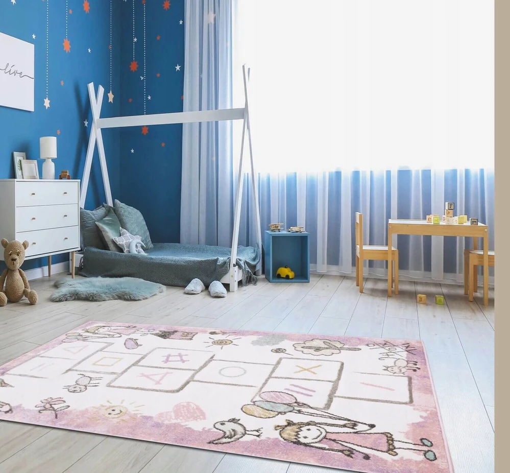 Eureka Home DYWAN DZIECIĘCY DLA DZIEWCZYNKI DO POKOJU DZIECKA DZIECIĘCEGO GRUBY 160X230
