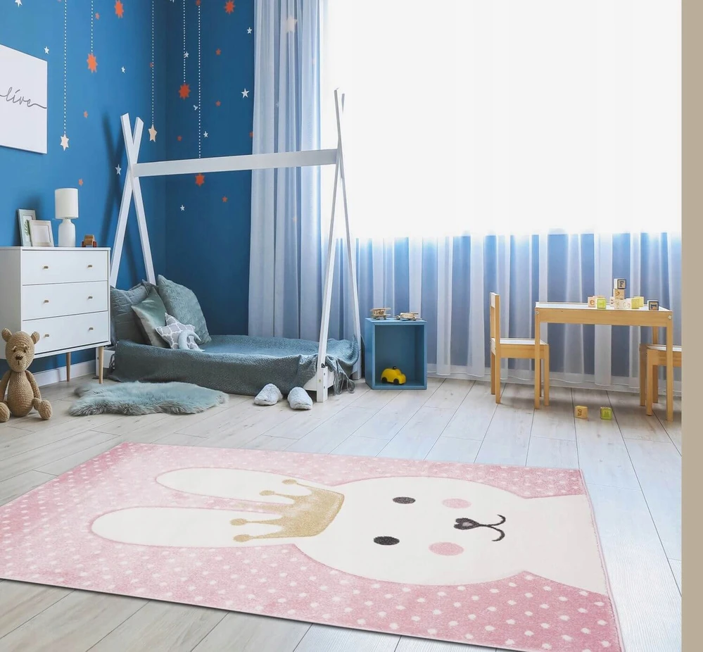Eureka Home DYWAN DZIECIĘCY DLA DZIEWCZYNKI DO POKOJU DZIECKA DZIECIĘCEGO GRUBY 120X180