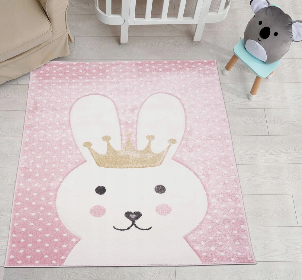 Eureka Home DYWAN DZIECIĘCY DLA DZIEWCZYNKI DO POKOJU DZIECKA DZIECIĘCEGO GRUBY 140X190