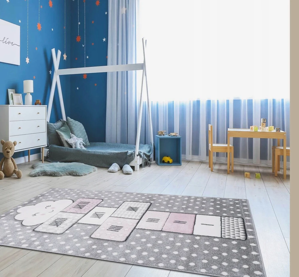 Eureka Home DYWAN DZIECIĘCY DLA DZIEWCZYNKI DO POKOJU DZIECKA DZIECIĘCEGO GRUBY 120X180