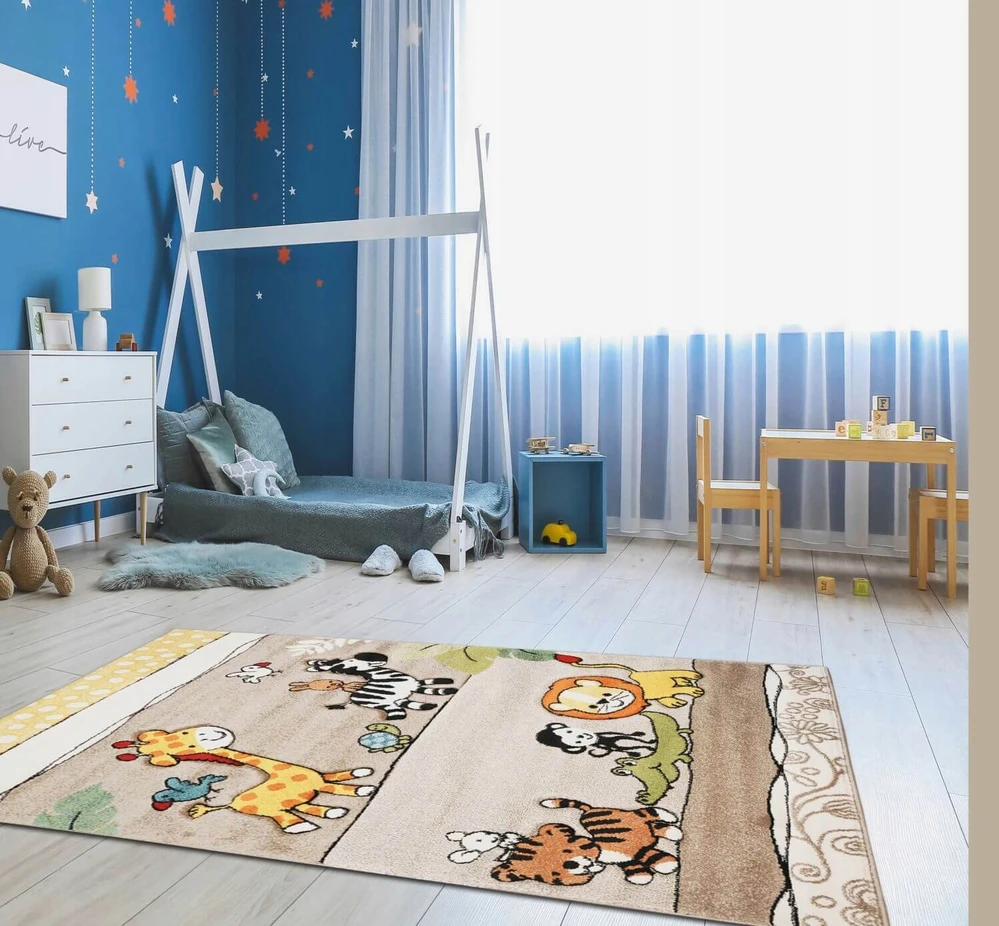 Eureka Home DYWAN DZIECIĘCY DO POKOJU DZIECKA DZIECIĘCEGO GRUBY WYTRZYMAŁY 120X180