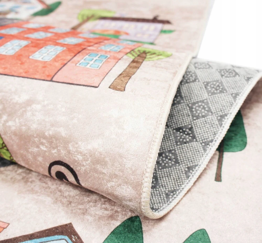 Eureka Home DYWAN DZIECIĘCY DROGA ULICA DLA DZIECI ULICZKI ANTYPOŚLIZGOWY MODNY 160X220