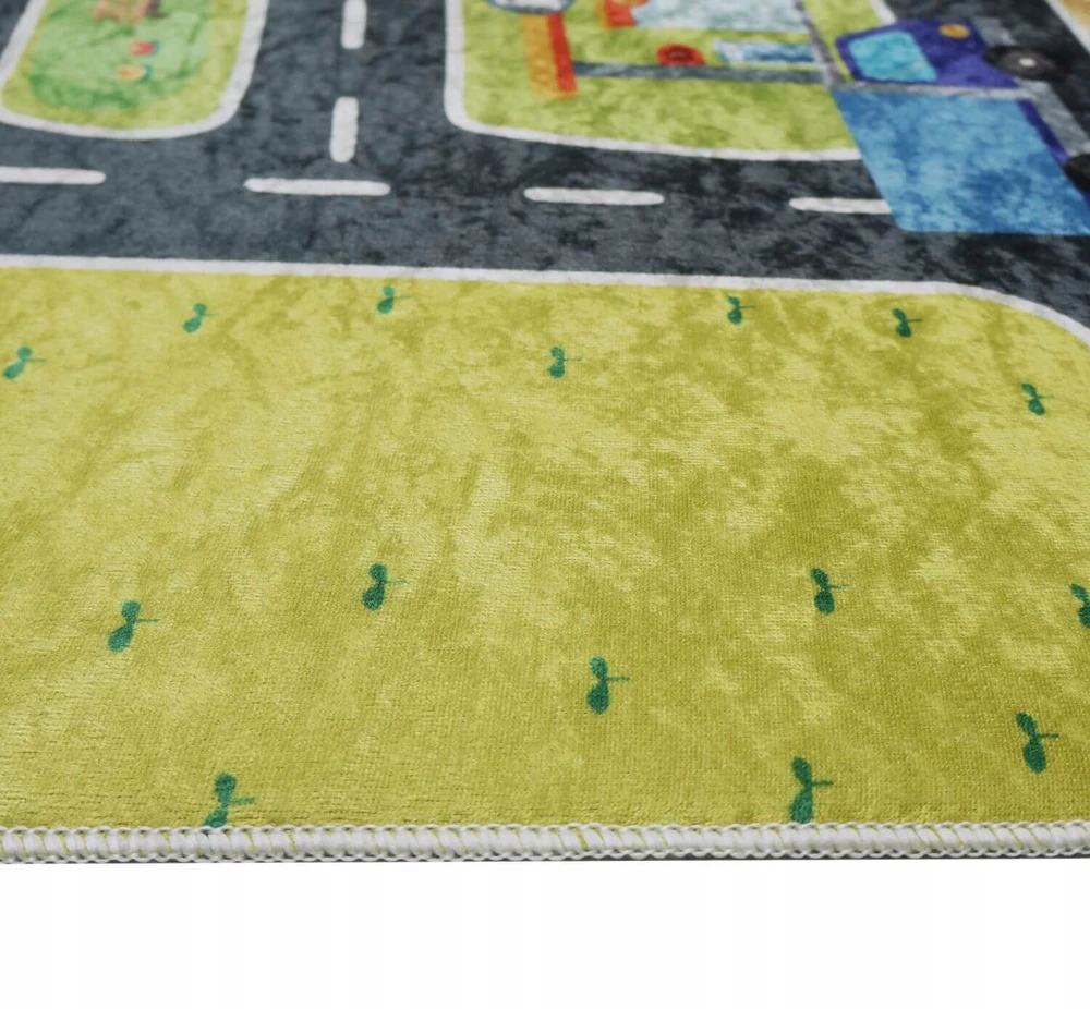 Eureka Home VAIKŲ KILIMAS KELIŲ GATVĖS VAIKŲ KAMBARIUI, ANTISLIDYMAS 80X120