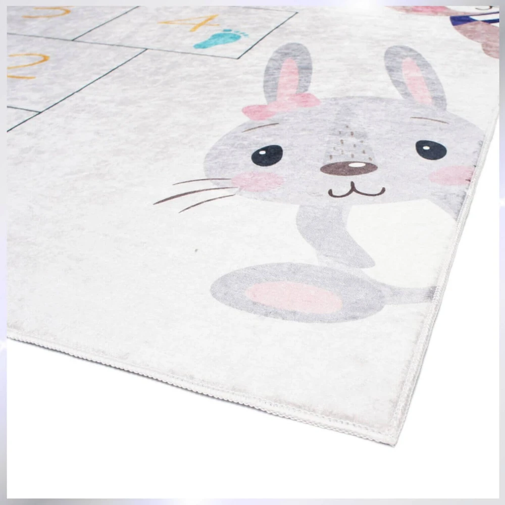 Eureka Home VAIKŲ KLASĖS KILIMAS VAIKŲ KAMBARIUI, NESKLYDANTIS, SPALVINGAS 120X180