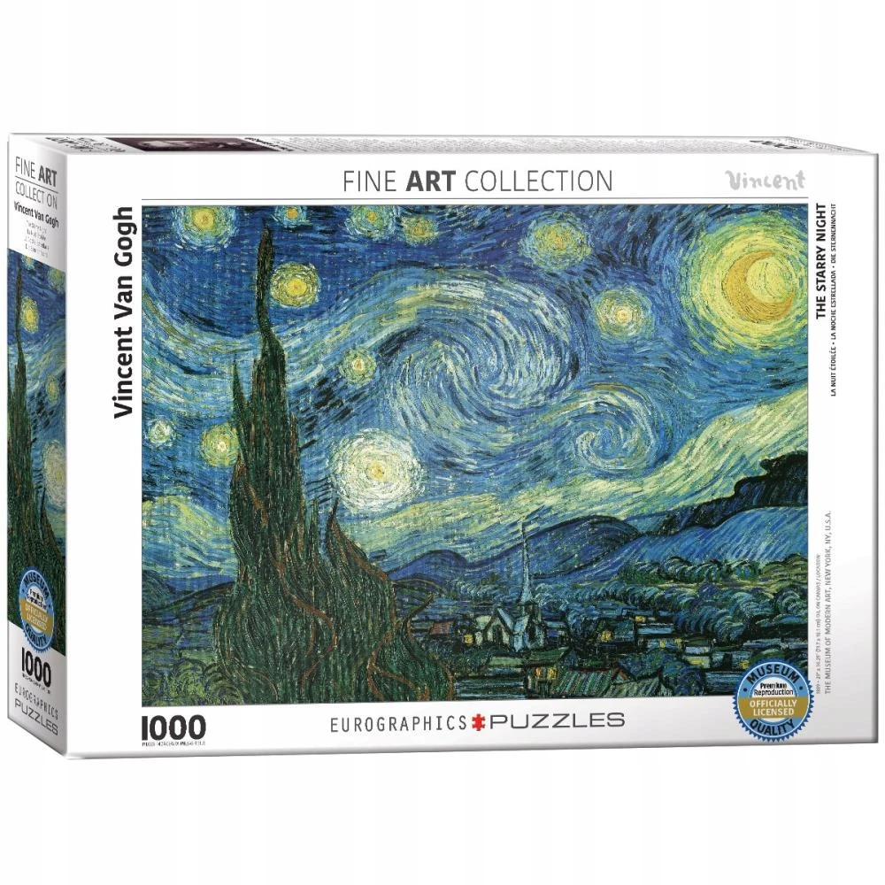 Eurographics Dėlionė 1000 vnt. - Vincentas van Gogas: Žvaigždėta naktis