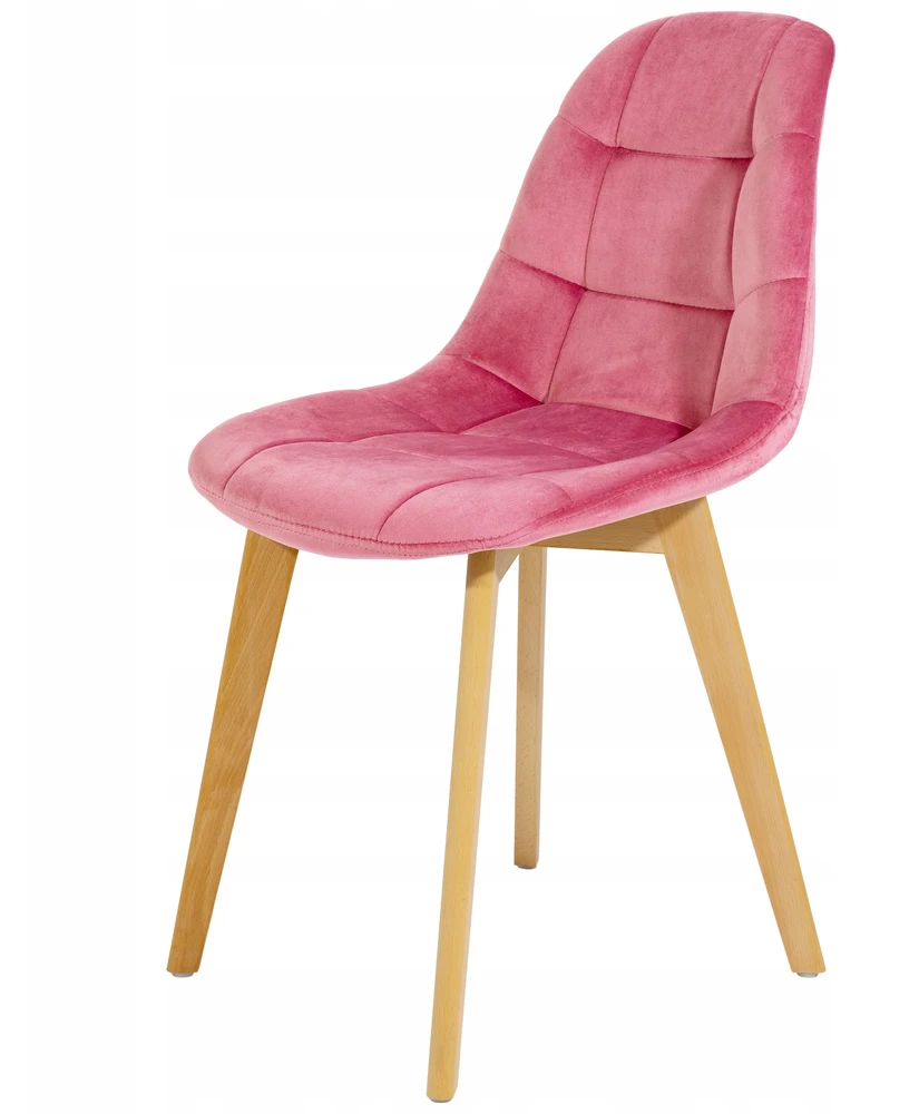 Eurostyle SĖDYNĖ KĖDĖ BE KOJŲ SKANDINAVIŠKĖ KĖDĖ ROŽINĖ VELIŪRO VELVETAS