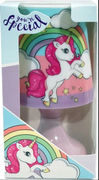 Euroswan lampka nocna LED na baterie UNICORN JEDNOROŻEC