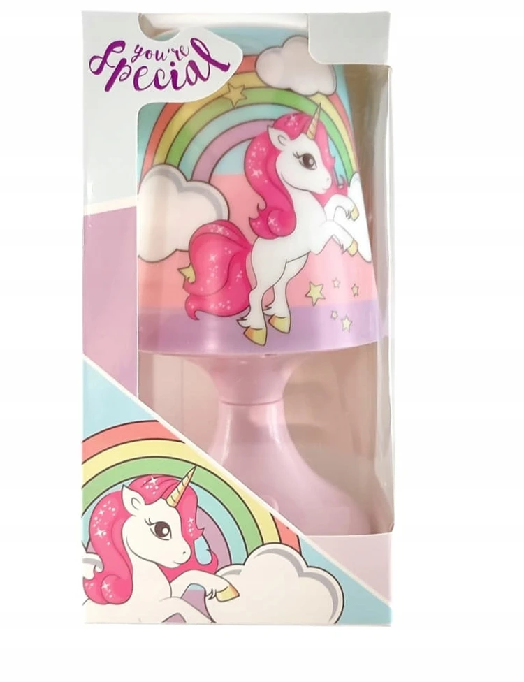 Euroswan lampka nocna LED na baterie UNICORN JEDNOROŻEC
