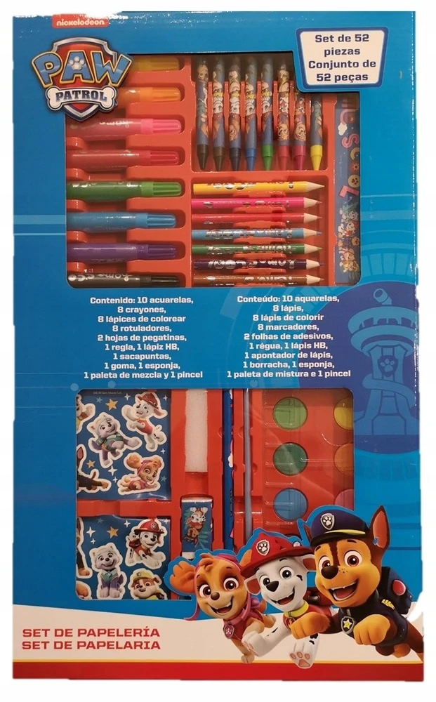 Euroswan Piešimo rinkinys Patruliai (Paw Patrol) 52vnt