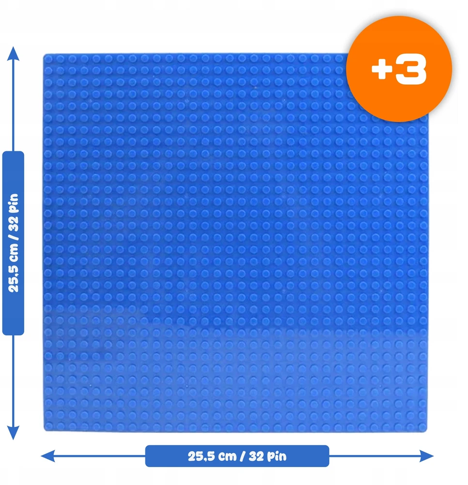EVI Didelis CLASSIC CONSTRUCTION PLATE blokelių 32x32 žaislinis kūrybinis stendas