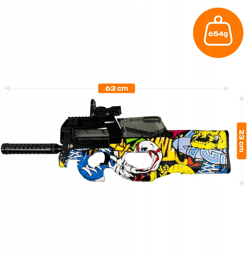 EVI P90 MP CS šautuvo gelio rutulinis pistoletas CSGO pistoletas vaikiškam žaislui