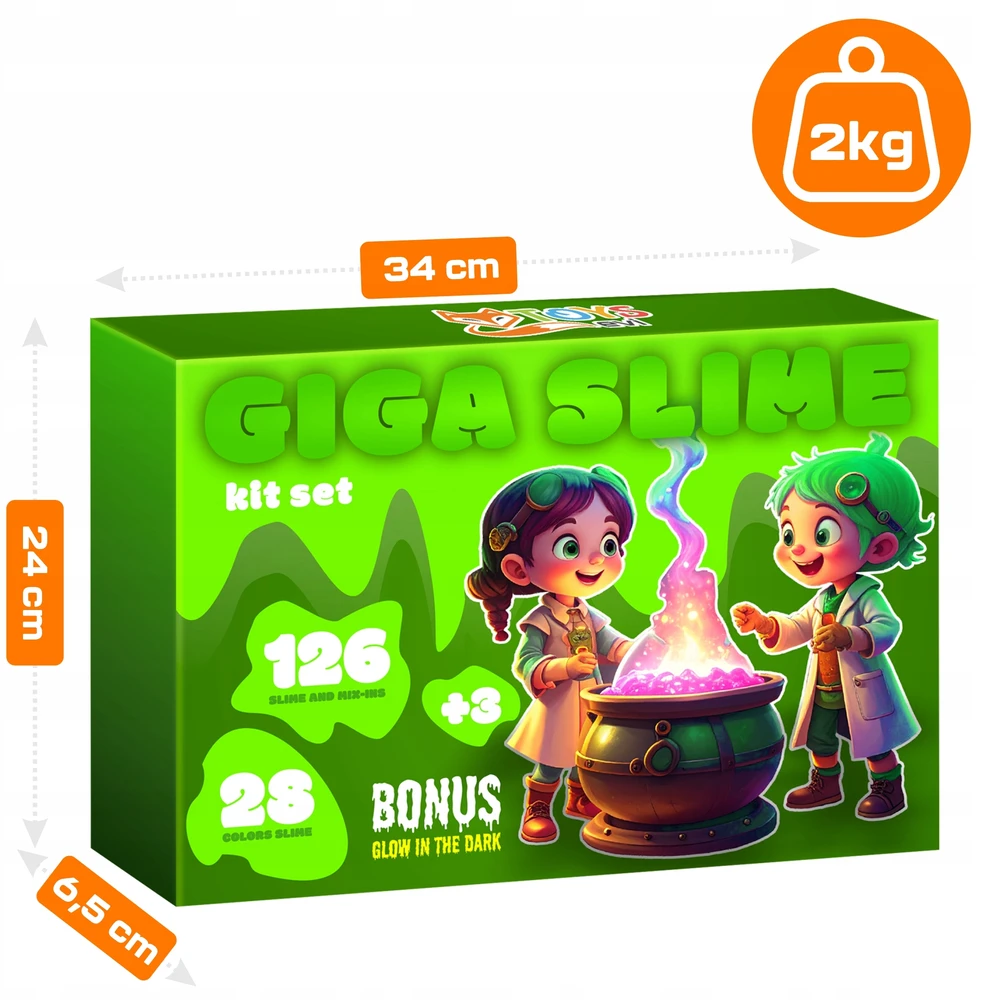 EVI SLIME SLIME KIT DIDELIS XXL PASTE DOVANA, DIY, 126 in1
