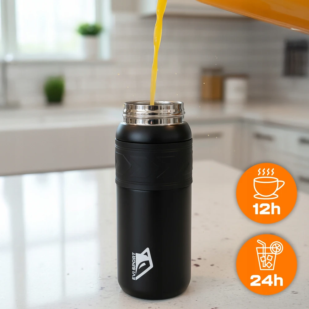 EVI TERMINIS PUODULIS KAVAI IR ARBATA TERMOSIAS, SANTRAUKA, NESKLIDAUS BUTELIUS, 700 ml
