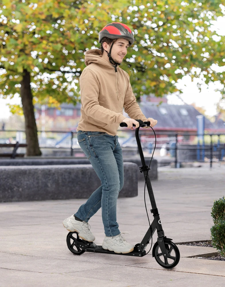 "Evo" sulankstomas dvivietis miesto motoroleris "Street Rider 200 Juodas" su koja 8+