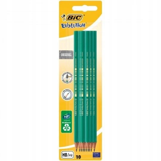 Evolution 650 HB pieštukas be trintuko 10vnt. bls BIC