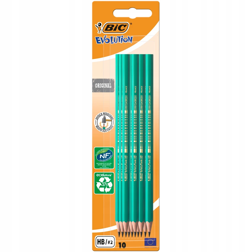Evolution 650 HB pieštukas be trintuko 10vnt. bls BIC