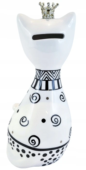 Ewax Keramikinė taupyklė katė, 20 cm