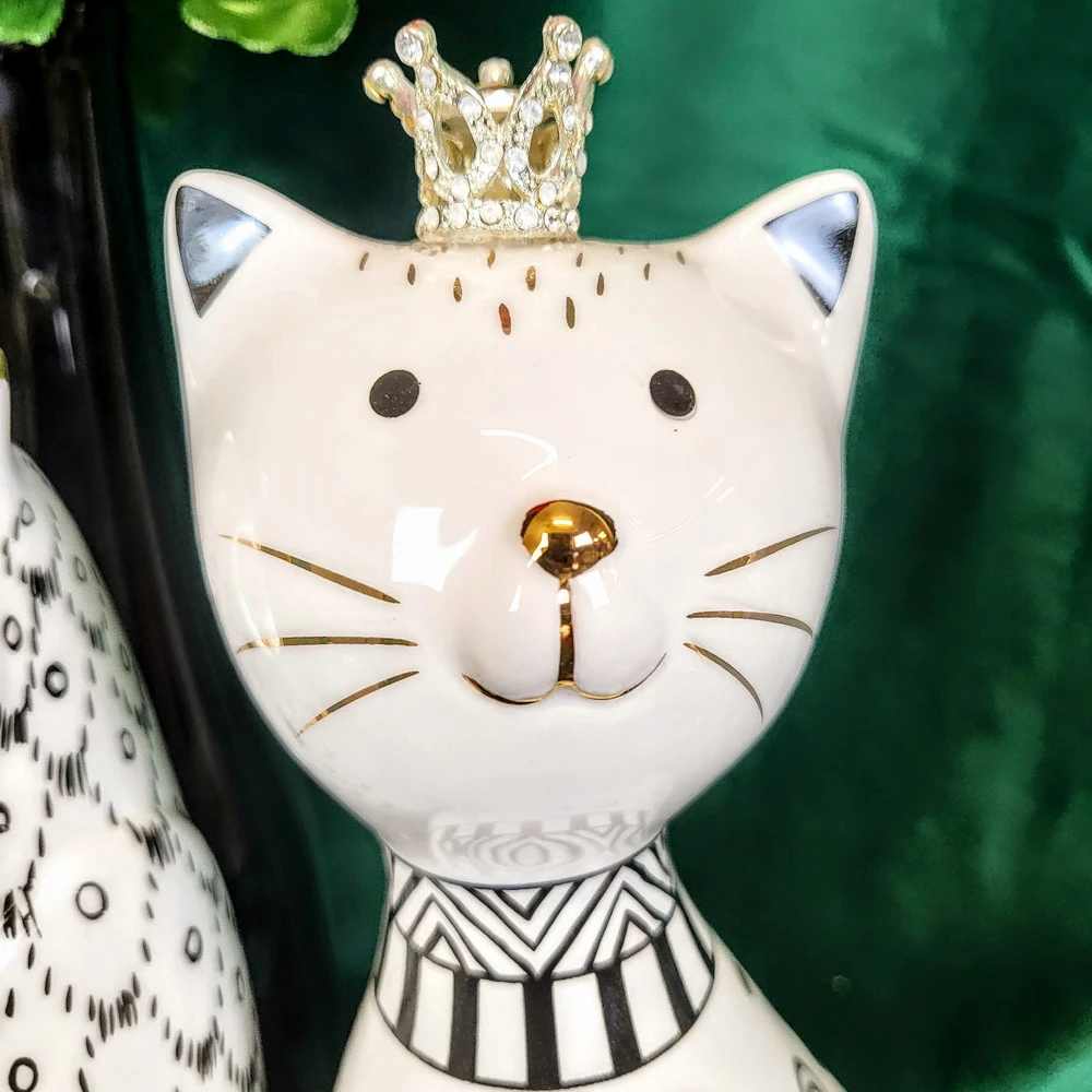 Ewax Keramikinė taupyklė katė, 20 cm