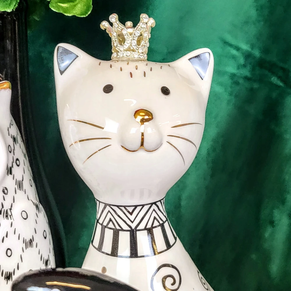Ewax Keramikinė taupyklė katė, 20 cm